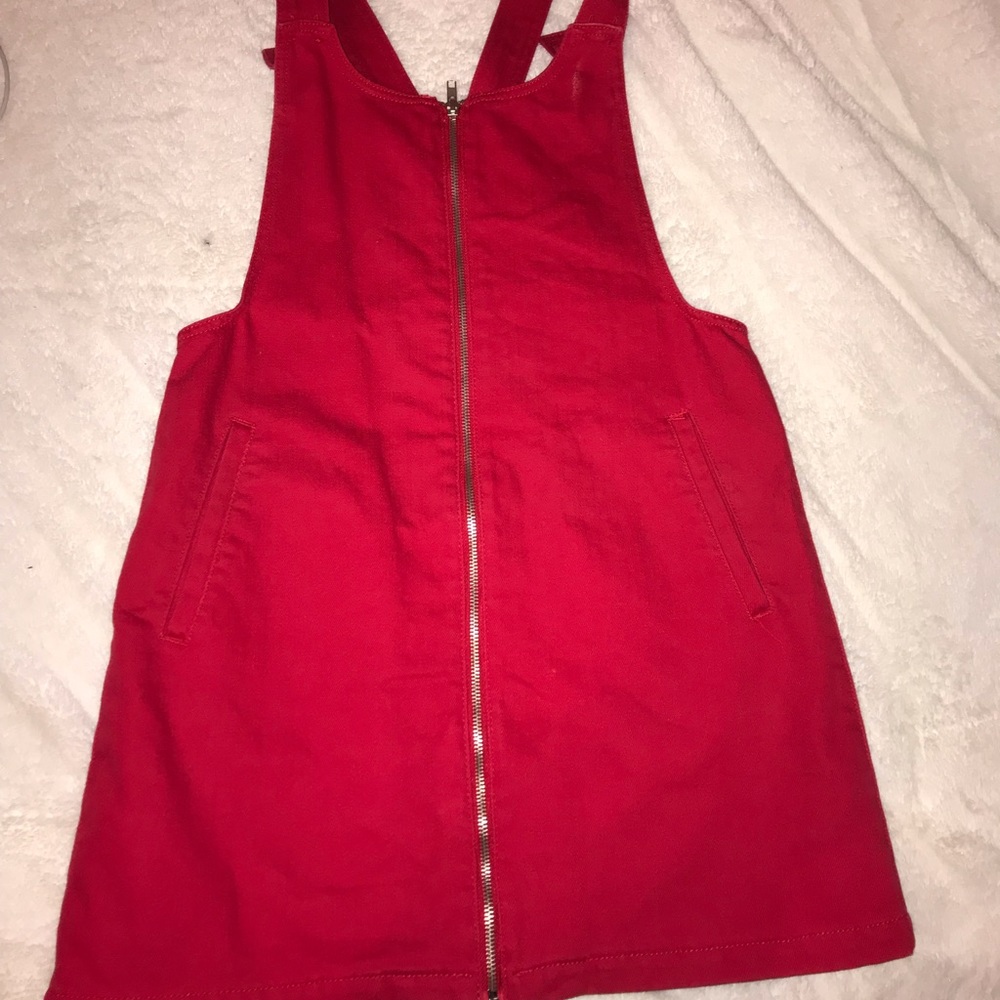 forever 21 jean zip-up dress